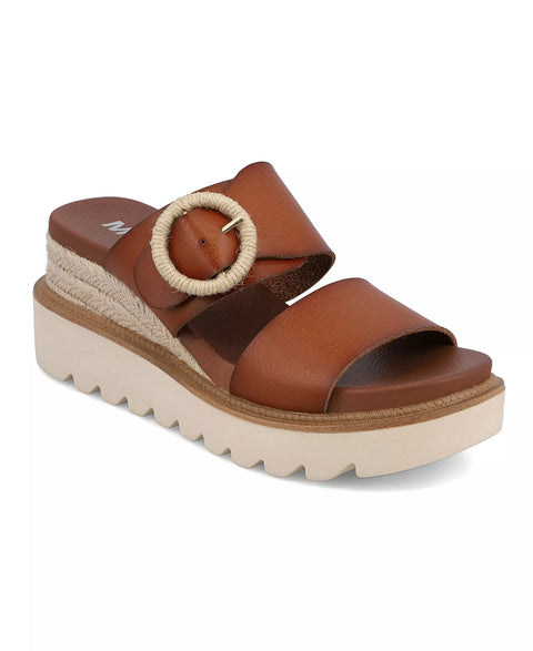 Mia Women's Brown Orla Slip-On Wedge Sandals | Mia In Lebanon
