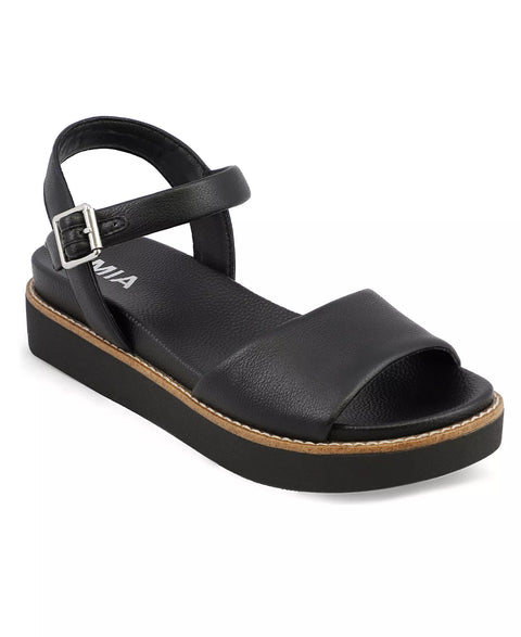 Mia Women's Black Nari Round Toe Casual Sandals | Mia In Lebanon