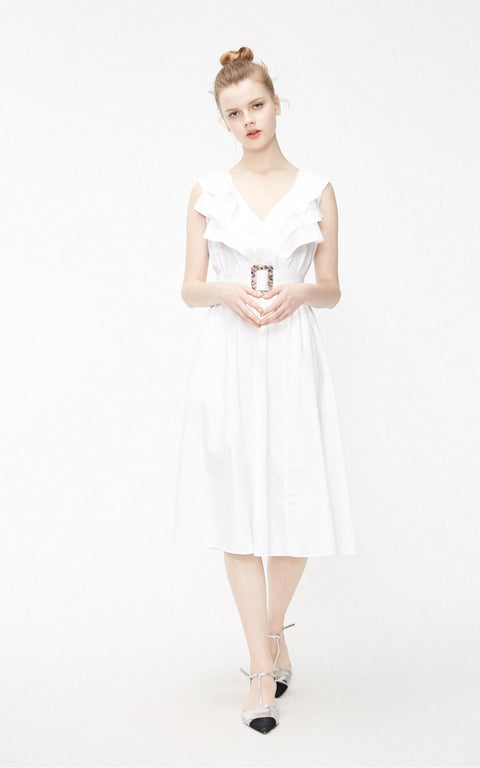 Vero Moda Women's White Dress 31927A559A06(fl102)