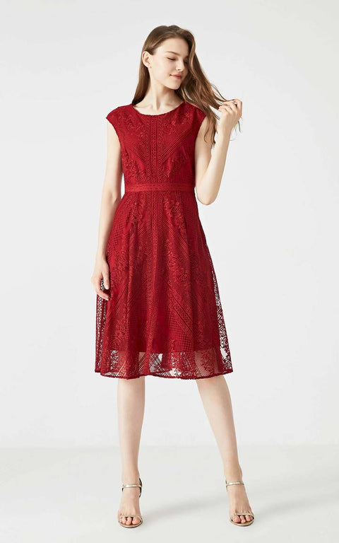 Vero Moda Women's burgundy Dress 31927A587S97