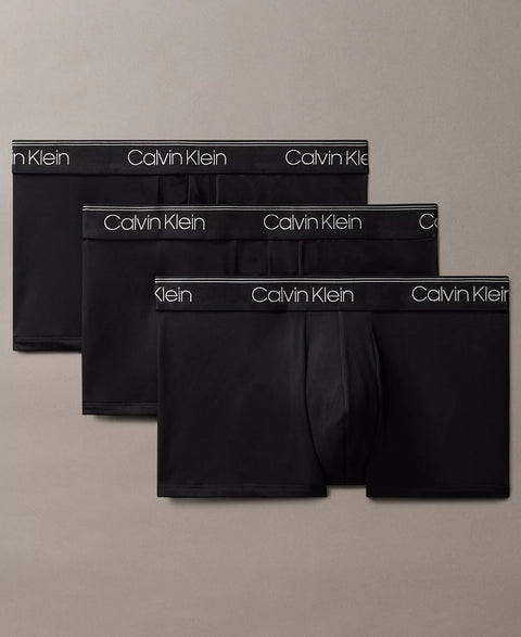 Calvin Klein Men's Black 3-Pack Microfiber Stretch Low-Rise Trunk Underwear Boxers  | Calvin Klein In Lebanon