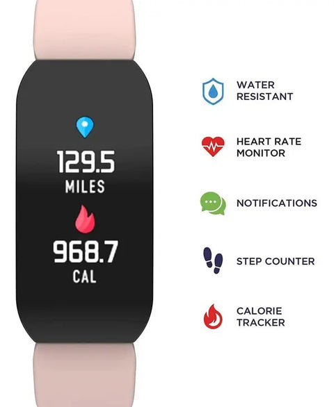 iTouch Unisex Blush Silicone Fitness Tracker Smart Watch | iTouch In Lebanon