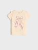 Sinsay Girl's Beige T-shirt With Print | Sinsay In Lebanon