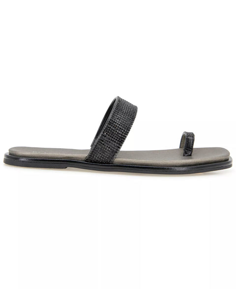 Kenneth Cole Reaction Women's  Black Wilfred Toe Loop Flat Sandals | Kenneth Cole Reaction in Lebanon