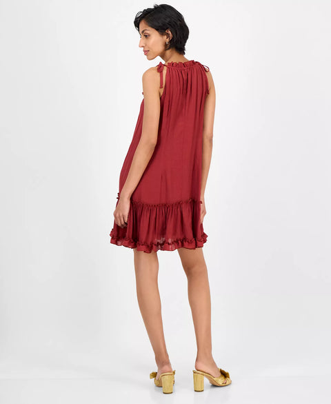 Robbie Bee Women's Brick Tiered-Ruffle-Trim A-Line Sleeveless Dress|Robbie Bee In Lebanon