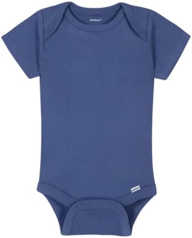 Gerber Baby's Navy Short Sleeve Cotton Bodysuits | Gerber In Lebanon