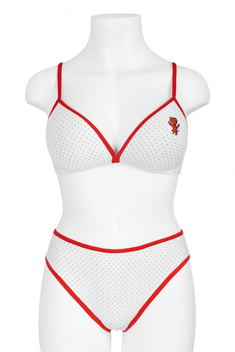 Demar Women's White Cotton 2 Piece Lingerie Set | Demar In Lebanon