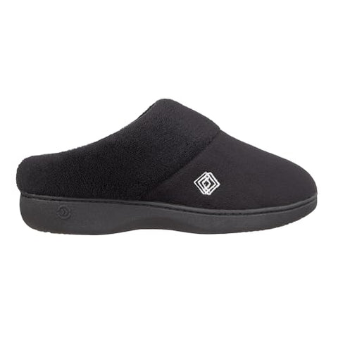 Isotoner Women's Black Classic Hooded Memory Foam Slippers | Isotoner In Lebanon