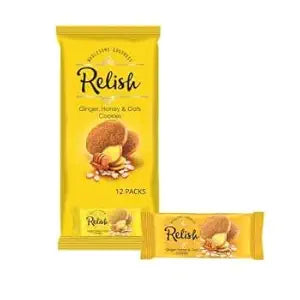 Relish Ginger,Honey & Oats Cookies 12x42g | Relish In Lebanon