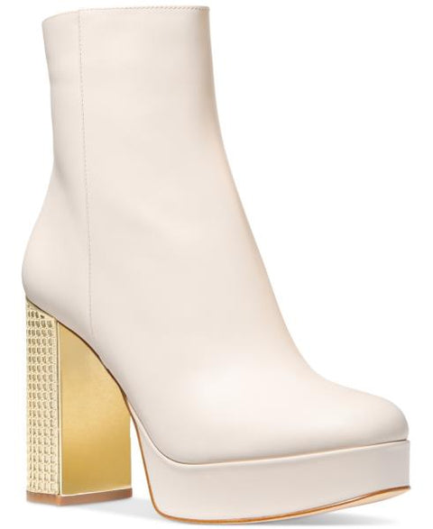 Michael Michael Kors Women's Maxine Platform Booties - Light Cream