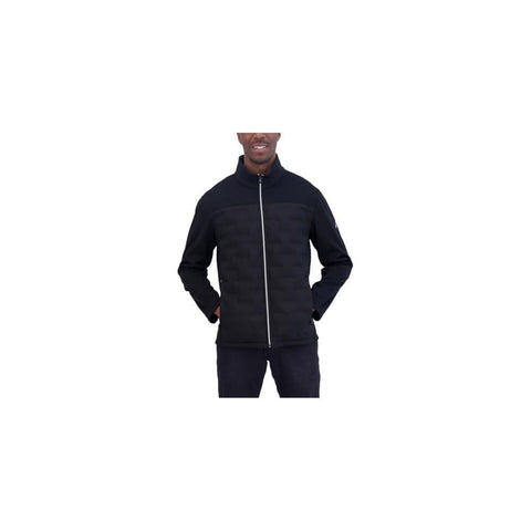 Nautica Men’s Black Mixed Media Water Resistant Jacket |Nautica In Lebanon