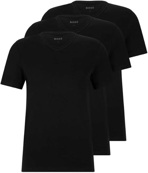 Hugo Boss Men's Black 3-Pk Classic Solid Undershirt | Hugo Boss In Lebanon