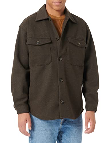 Jack & Jones Men's Brown Jorollie Overshirt Ls Noos Long Shirt | Jack & Jones In Lebanon