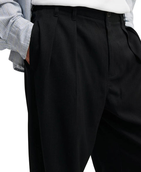 Cotton On Men's Black Super Baggy Pleated Pants | Cotton On In Lebanon