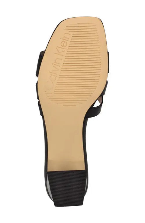Calvin Klein Women's Black Alise Woven Block Heel Sandals|Calvin Klein In Lebanon