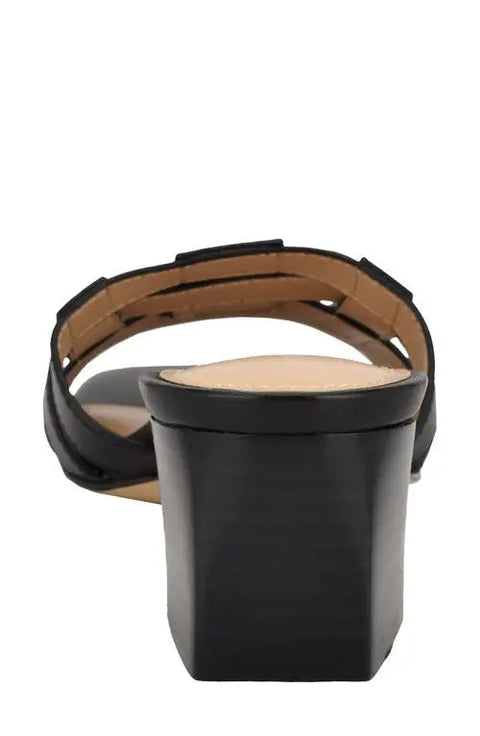 Calvin Klein Women's Black Alise Woven Block Heel Sandals|Calvin Klein In Lebanon