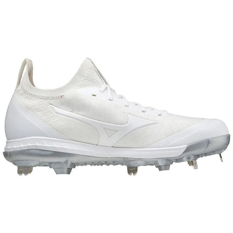 Mizuno Boy's White Dominant Knit Metal Fastpitch Baseball Sneakers  | Mizuno in Lebanon