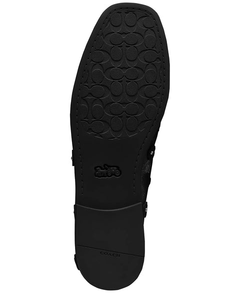 Coach Women's Black Emilia Tea Rose Mesh Ballet Flats | Coach In Lebanon