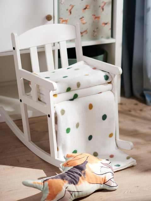Sinsay White Polka Dot Blanket | Sinsay In Lebanon