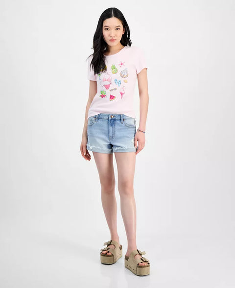 Celebrity Pink Women's Blue Short  |Celebrity Pink   In Lebanon