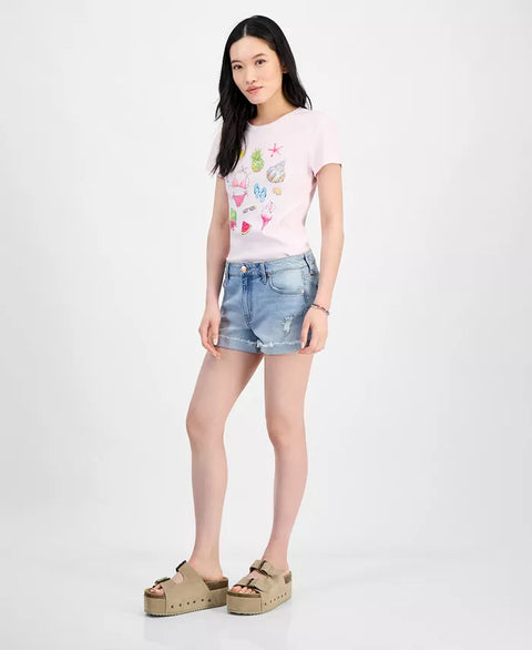 Celebrity Pink Women's Blue Short  |Celebrity Pink   In Lebanon
