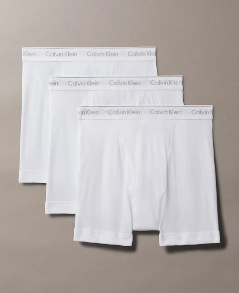 Calvin Klein Men's White 3-Pack Cotton Classics Boxer Briefs Underwear | Calvin Klein In Lebanon