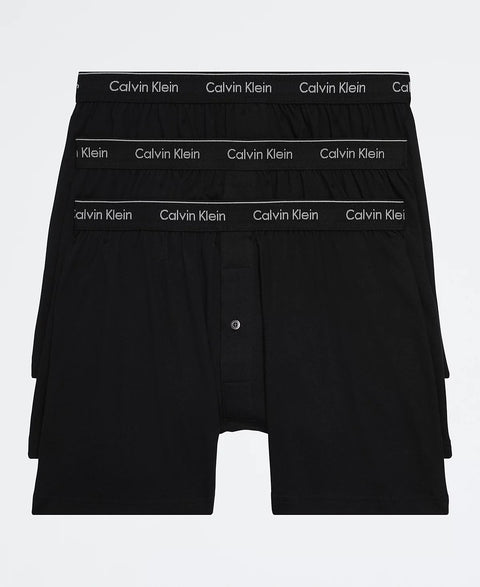 Calvin Klein Men's Black 3-Pack Cotton Classics Knit Boxers Underwear | Calvin Klein In Lebanon