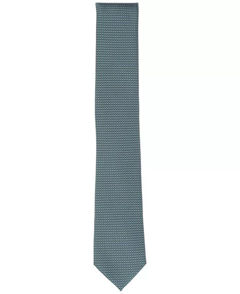 Alfani Men's Dark Green Leven Mini-Pattern Tie | Alfani In Lebanon
