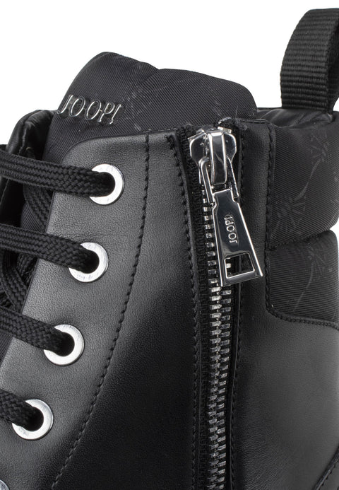 Joop Women's Black Tessuto Maria Leather Ankle Boots | Joop In Lebanon