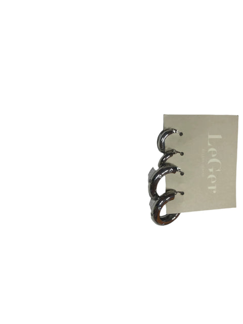 LeGer Women's Silver Earrings Set 4 PCS |LeGer in Lebanon