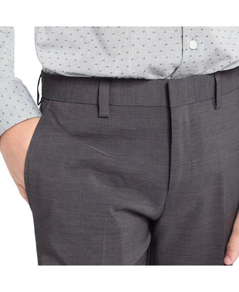 Kenneth Cole Reaction Boy's Grey Slim Fit Stretch Dress Pants | Kenneth Cole Reaction In Lebanon
