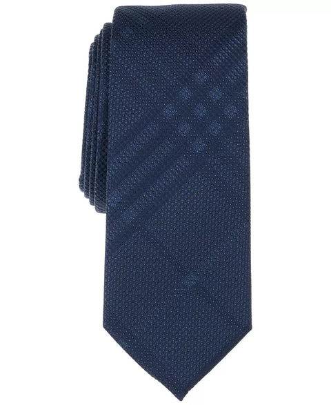 Alfani Men's Navy Melville Plaid Tie | Alfani In Lebanon