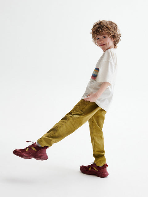 Reserved Boy's Olive Green Carrot Pants | Reserved In Lebanon