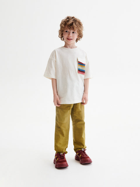 Reserved Boy's Olive Green Carrot Pants | Reserved In Lebanon