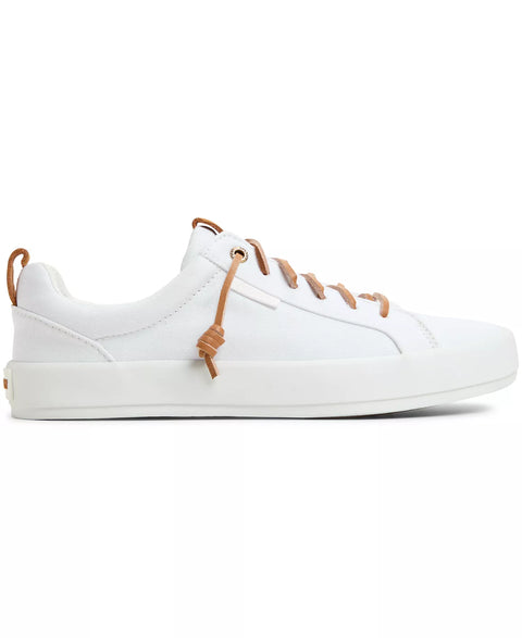 Sperry Women's White Bermuda Beach Twill Lace Up Sneakers | Sperry In Lebanon
