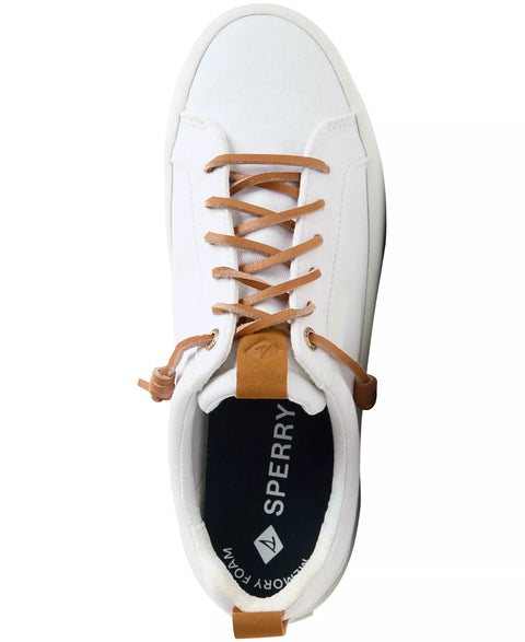 Sperry Women's White Bermuda Beach Twill Lace Up Sneakers | Sperry In Lebanon