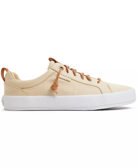 Sperry Women's Beige  Bermuda Beach Twill Lace Up Sneakers  | Sperry in Lebanon