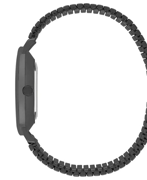 London Fog Unisex Silver Baldwin Black Link Alloy Watch 37mm | London Fog In Lebanon