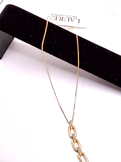 Ralph Lauren Women's Gold Cubic Zirconia Pendant Necklace |Ralph Lauren in Lebanon