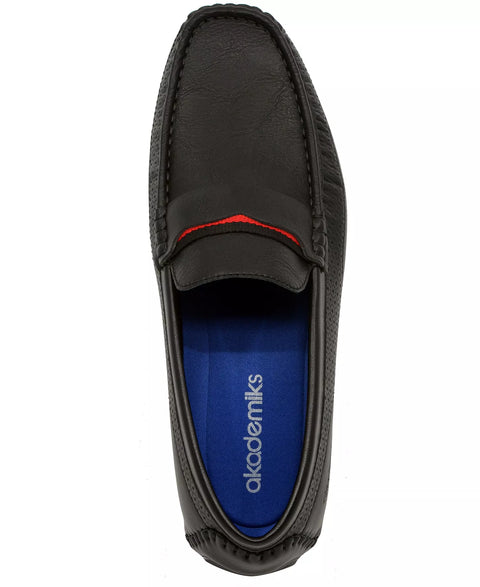 Akademiks Men's Black Tabor Penny Loafers | Akademiks In Lebanon