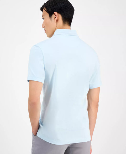Alfani Men's Baby Blue Mercerized Polo Neck T-Shirt | Alfani In Lebanon