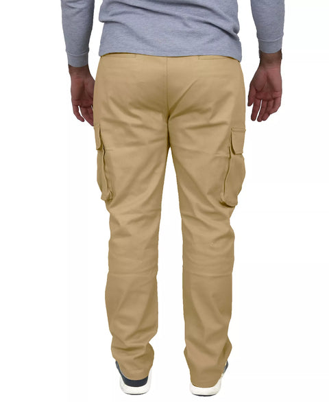 Blu Rock Men's Khaki Flex Stretch Cargo Pants | Blu Rock In Lebanon