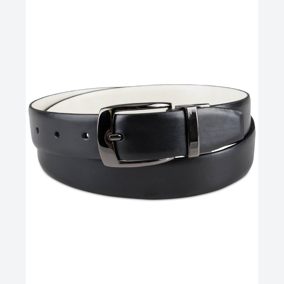 Alfani Men's Black/White Modern ReversibleBelt