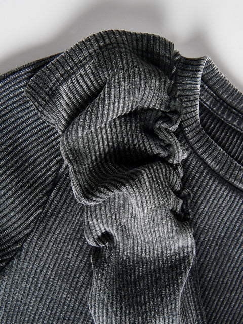 Reserved Girl's Black Blouse With Washed Effect | Reserved In Lebanon