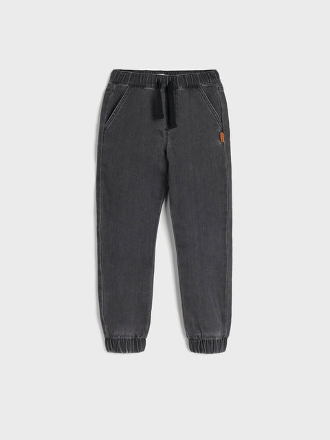 Sinsay Baby Boy's Black Jogger Jeans With Washed Effect | Sinsay In Lebanon