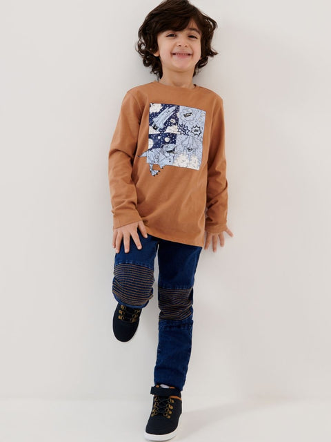 Sinsay Boy's Blue Biker Jeans ANFK1067