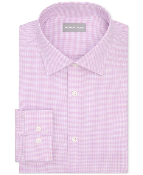 Michael Kors Men's Pink Regular Fit Comfort Stretch Dress Shirt | Michael Kors In Lebanon