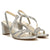Naturalizer Women's Silver Vanessa 2 Strappy Heeled Sandals
