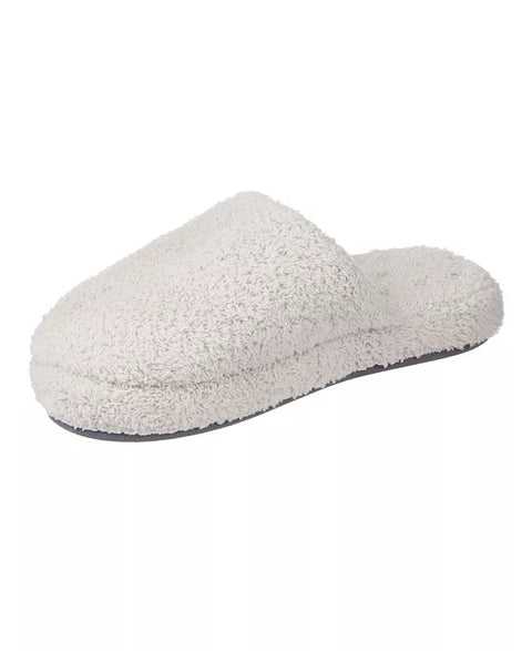 Isotoner Women's Light Gray Cozy Plush Terry Knit Joey Clog Slippers | Isotoner In Lebanon