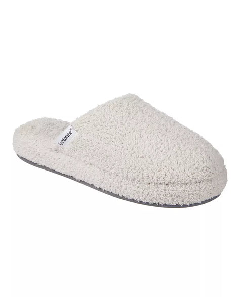 Isotoner Women's Light Gray Cozy Plush Terry Knit Joey Clog Slippers | Isotoner In Lebanon